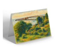 NOTELET - A View from Langmoor Gardens, Lyme Regis - Vintage Art Style