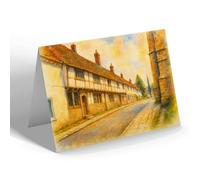 NOTELET - Abbey Street, Cerne Abbas (b) - Vintage Art Style