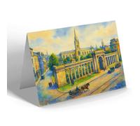 NOTELET - Aberdeen. East & West Churches - Vintage Art Style