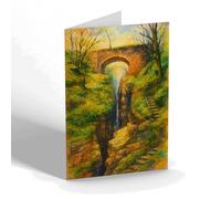 NOTELET - Aberystwyth. Devil's Bridge - Vintage Art Style