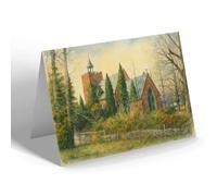NOTELET - Aldershot. Old Parish Church (a) - Vintage Art Style