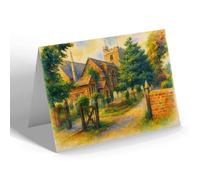 NOTELET - All Saints Church, Edmonton - Vintage Art Style