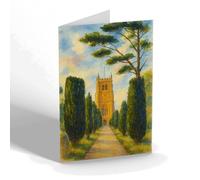 NOTELET - All Saints Church, Martock - Vintage Art Style