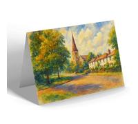 NOTELET - All Saint's Church, Woodford Green - Vintage Art Style