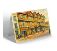 NOTELET - Ancient High House, Stafford (b) - Vintage Art Style
