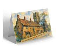 NOTELET - Anne Of Cleves Cafe, Melton Mowbray - Vintage Art Style