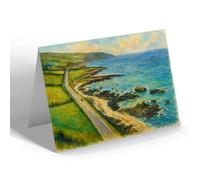 NOTELET - Antrim Coast Road, Co Antrim - Vintage Art Style