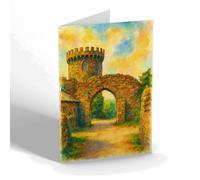 NOTELET - Archway & Tower, Edge Hill - Vintage Art Style
