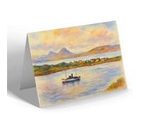 NOTELET - Ardue & Cuillin Hill, Skye from Applecross - Vintage Art Style