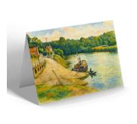 NOTELET - Arley Ferry & River Severn - Vintage Art Style