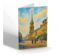 NOTELET - Ayr. Sandgate looking North - Vintage Art Style