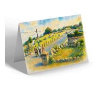 NOTELET - Babbacombe Down, Looking South - Vintage Art Style