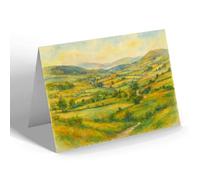 NOTELET - Bala Lake, Aran Hills & Cader Idris, Sarnau - Vintage Art Style
