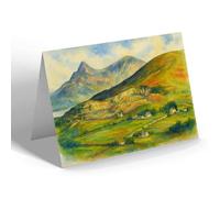 NOTELET - Ballachulish from Bienbhan & Pass of Glencoe - Vintage Art Style