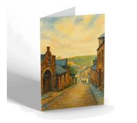 NOTELET - Banff. Strait Path - Vintage Art Style