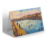 NOTELET - Bathing Pool, Great Yarmouth - Vintage Art Style