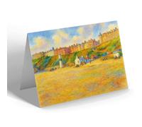NOTELET - Beach & Promenade, Port Erin - Vintage Art Style