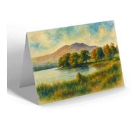 NOTELET - Ben Venue & Loch Achray - Vintage Art Style