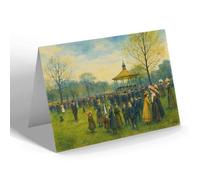 NOTELET - Birmingham. Band Stand, Cannon Hill Park - Vintage Art Style