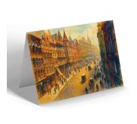 NOTELET - Birmingham. Corporation Street (c) - Vintage Art Style