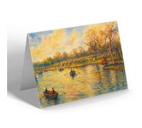 NOTELET - Birmingham. On the Lake, Cannon Hill Park - Vintage Art Style