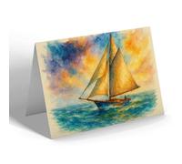 NOTELET - Bit of the Square, Stow-on-the-Wold a - Vintage Art Style