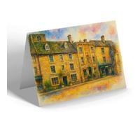 NOTELET - Bit of the Square, Stow-on-the-Wold b - Vintage Art Style