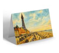 NOTELET - Blackpool. Central Promenade (a) - Vintage Art Style