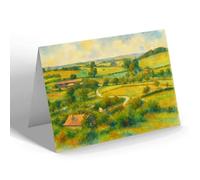 NOTELET - Bourne Valley, Porton - Vintage Art Style