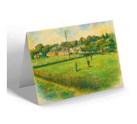 NOTELET - Bowling Green from the Bridge, St Asaph - Vintage Art Style