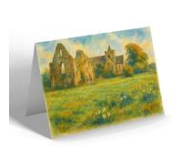 NOTELET - Boxgrove Church & Priory Ruins, Tangmere - Vintage Art Style