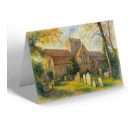 NOTELET - Brecon. The Priory Church - Vintage Art Style