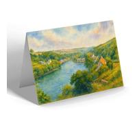 NOTELET - Bridge End, Noss Mayo - Vintage Art Style
