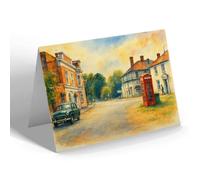 NOTELET - Bridge Hotel & The Cricketers, Chertsey - Vintage Art Style