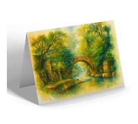 NOTELET - Bridge on the Greta - Vintage Art Style