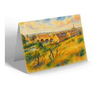 NOTELET - Bridge Over River Nairn & Forres Road, Nairn - Vintage Art Style