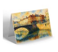 NOTELET - Bridge & West Quay, Bridgwater - Vintage Art Style