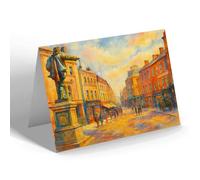 NOTELET - Bridgwater. Fore Street from Cornhill - Vintage Art Style