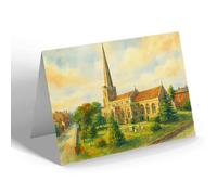 NOTELET - Bridgwater. St Mary's Church - Vintage Art Style