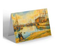 NOTELET - Bridgwater. The Docks - Vintage Art Style
