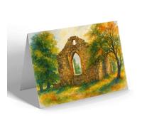 NOTELET - Brignall Old Church Ruins, Greta Bridge (b) - Vintage Art Style
