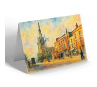NOTELET - Bristol. St Mary Redcliffe Church (a) - Vintage Art Style