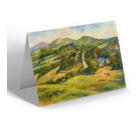 NOTELET - British Camp Hotel from Hereford Beacon - Vintage Art Style