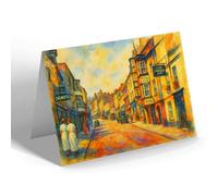 NOTELET - Broad Street, Lyme Regis (b) - Vintage Art Style