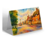 NOTELET - Brook Street, Wymeswold - Vintage Art Style
