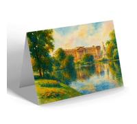NOTELET - Buckingham Palace from St James's Park (a) - Vintage Art Style