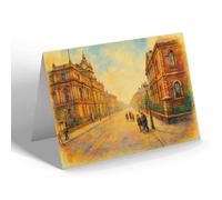 NOTELET - Burnley. Manchester Road - Vintage Art Style