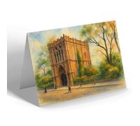 NOTELET - Bury St Edmunds. Abbey Gate (b) - Vintage Art Style