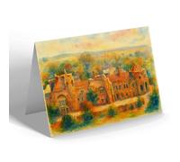 NOTELET - Bury St Edmunds. Abbey Ruins - Vintage Art Style