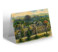 NOTELET - Bury St Edmunds. The Abbey Ruins - Vintage Art Style